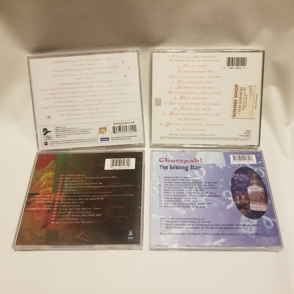 Or add to bundle $3/each: holiday CDs, 3 Christmas, 1 Hannukah - Picture 2 of 7